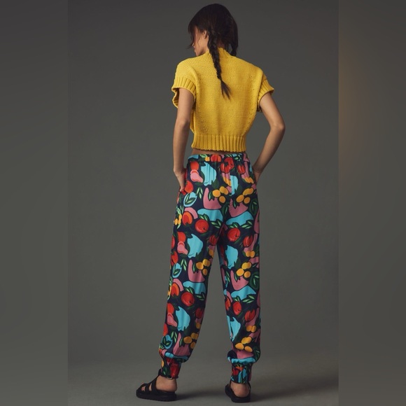 New Farm Rio x Anthropologie Fruit Printed Joggers Pants sz S/Small - Picture 3 of 7
